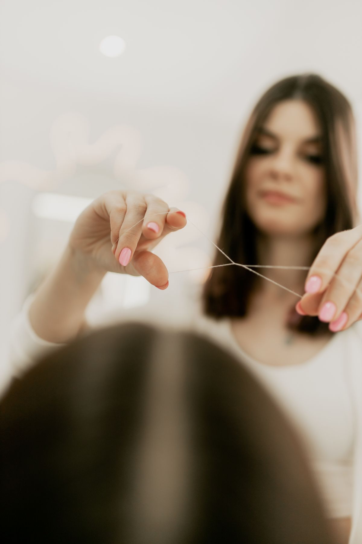 Eyebrow threading