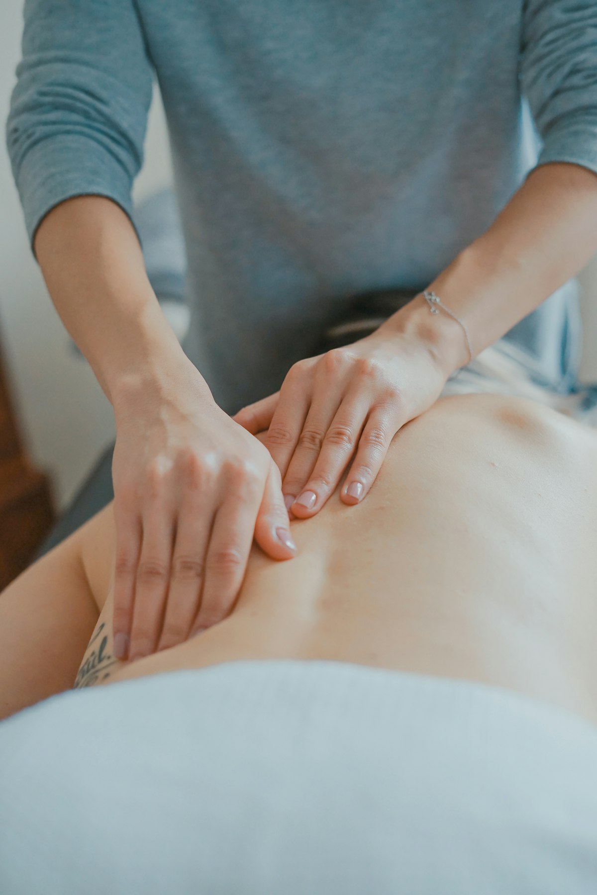 Relaxing back massage